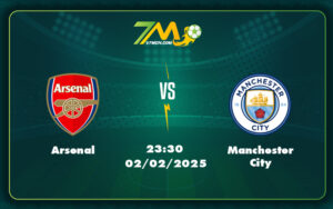 arsenal manchester city 02 02 ngoai hang anh - Soi kèo Arsenal vs Manchester City Đọ sức đỉnh cao tại Ngoại hạng Anh