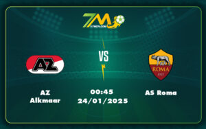 az alkmaar as roma 24 01 c2 - AZ Alkmaar vs AS Roma Cuộc chiến không cân sức tại đấu trường C2