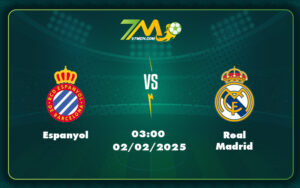 espanyol real madrid 02 02 la liga - Nhận định soi kèo Espanyol vs Real Madrid Thử thách khó nhằn cho đội chủ nhà