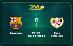 barcelona rayo vallecano 18 02 la liga - Soi kèo Barcelona vs Rayo Vallecano Cuộc chạm trán hấp dẫn tại Camp Nou